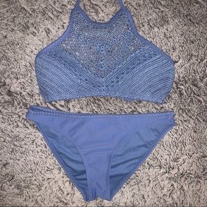 Periwinkle Crochet Bikini Set